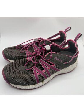 Teva Churn Evo Water Shoes Women Size 10 Grey Magenta Trail Walking Hiking
